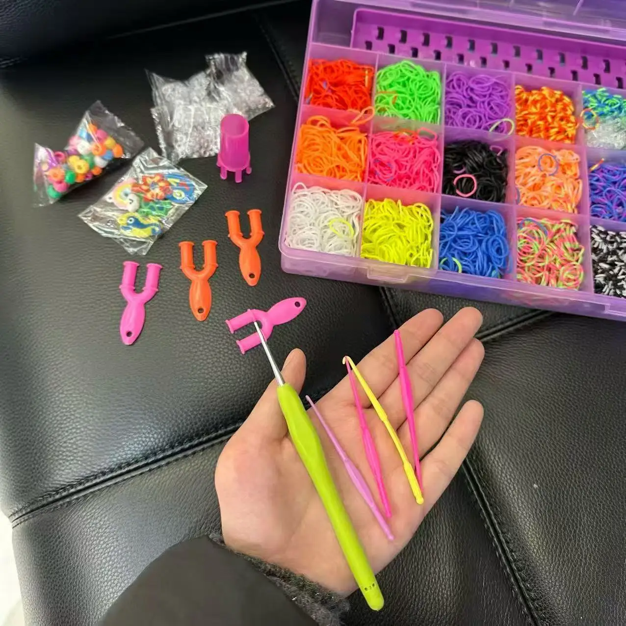 Beading - 4800 Loom Bands Kit, Rubber Bands