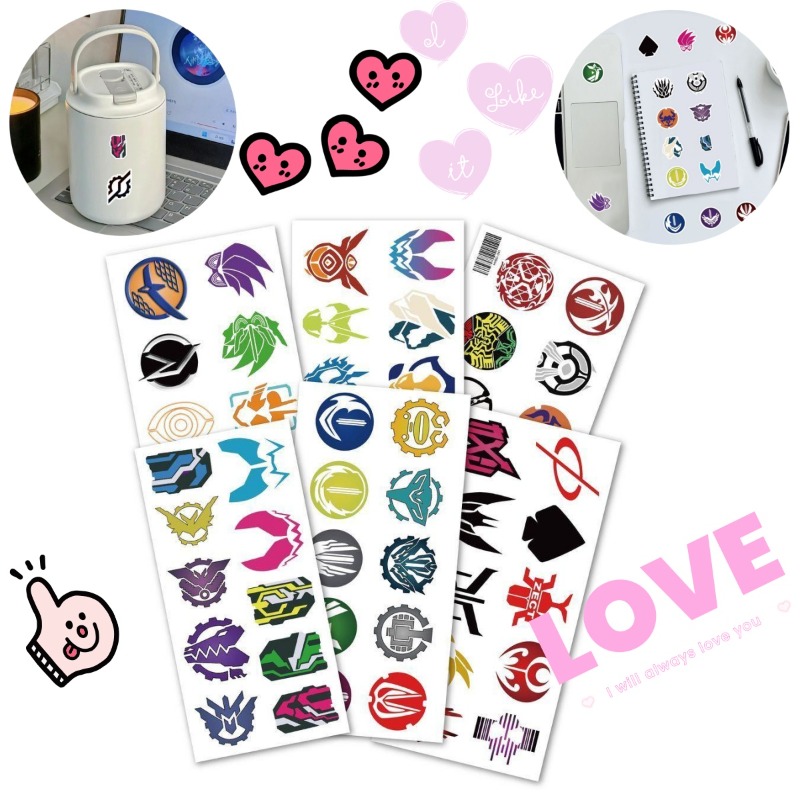 Scrapbooking - 60 Sheets Kamen Rider Logo Stickers