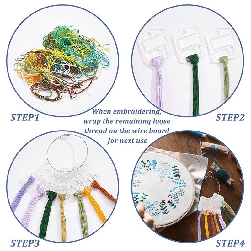 M11K-180Pcs Acrylic Embroidery - Cotton Embroidery Thread Skeins ulasan dan harga