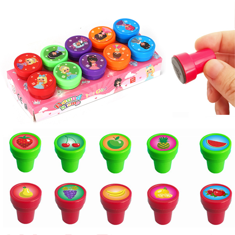 10pcs/box Assorted Stamps Self - Painting Supplies ulasan dan harga