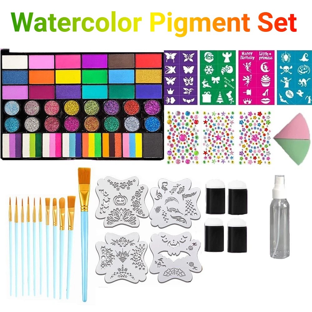 42 Colors Watercolor Paint Set - Watercolor Paint Set Solid Pigment ulasan dan harga