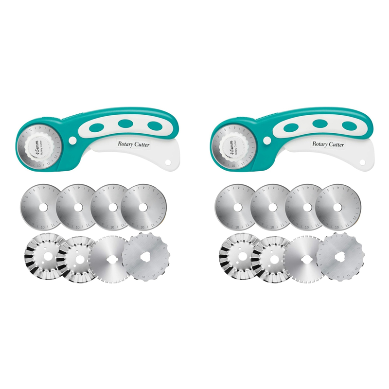 【TODAY-ONLY!】2Pcs 45Mm Rotary  - Rotary Cutter For Fabric 45Mm ulasan dan harga