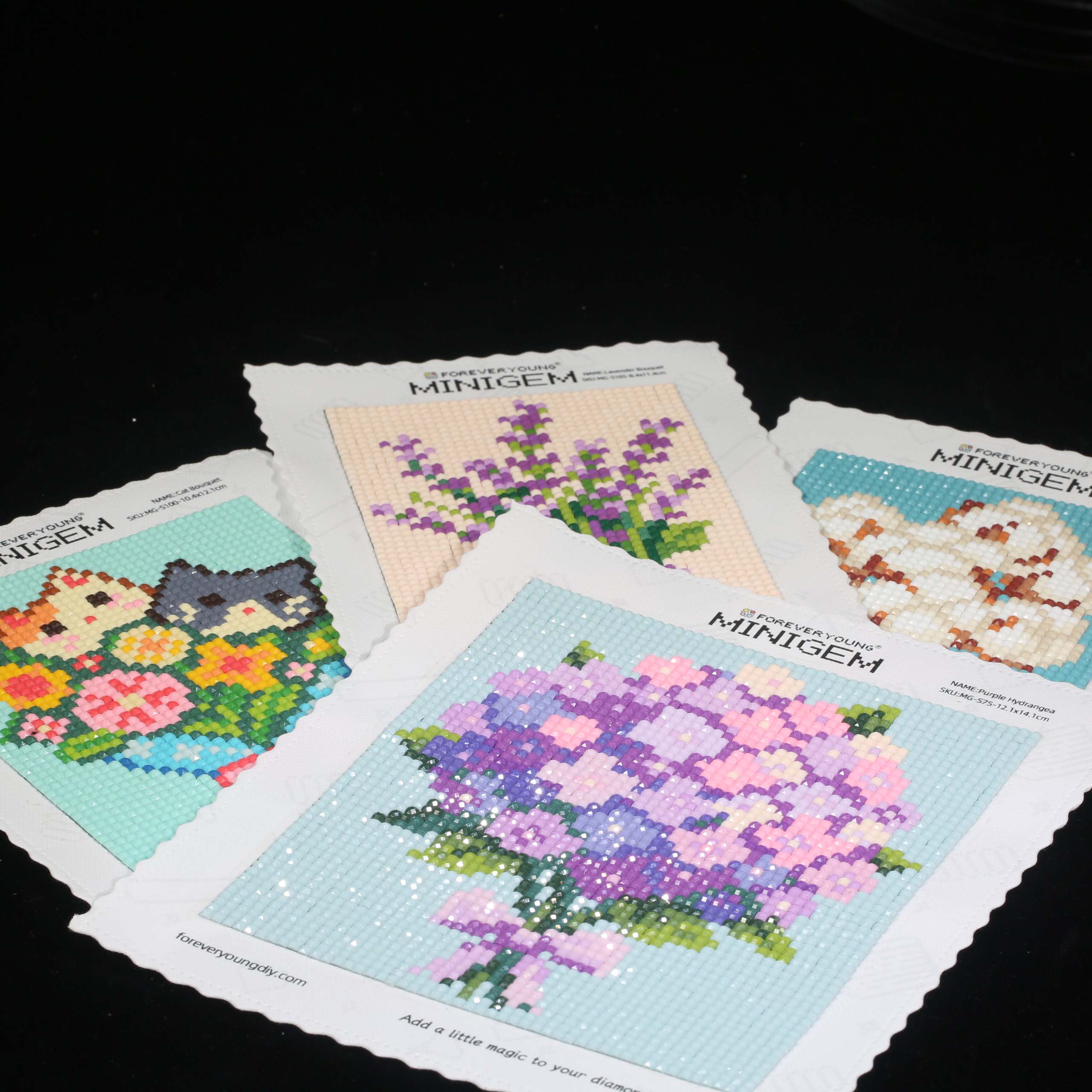 Minigem® Purple Hydrangea 5D D - 5D Diamond Painting Kit Full Drill ulasan dan harga