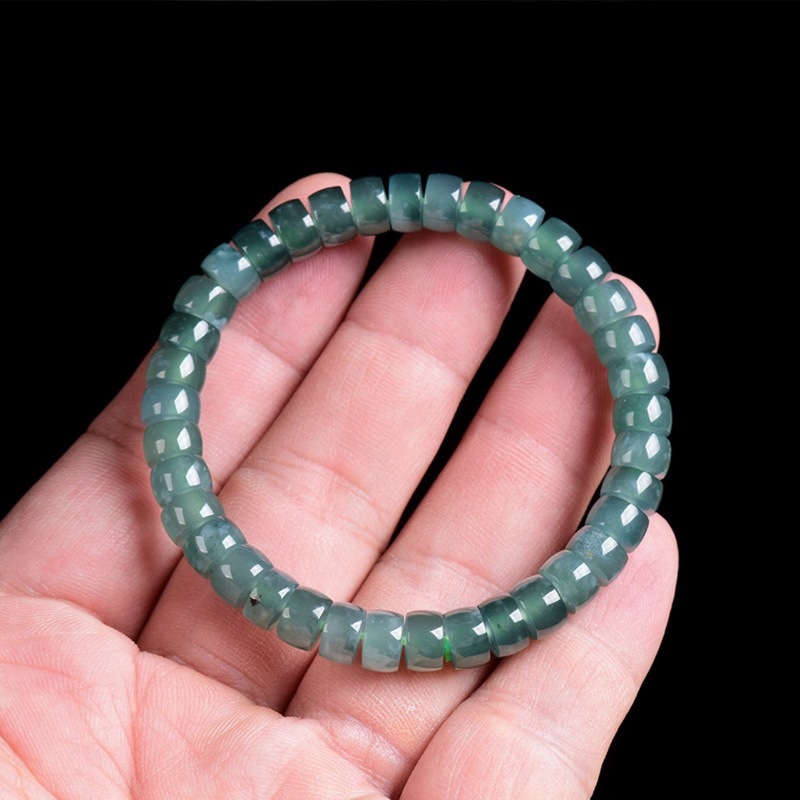 Natural Grade A Jadeite Blue W - Beading ulasan dan harga