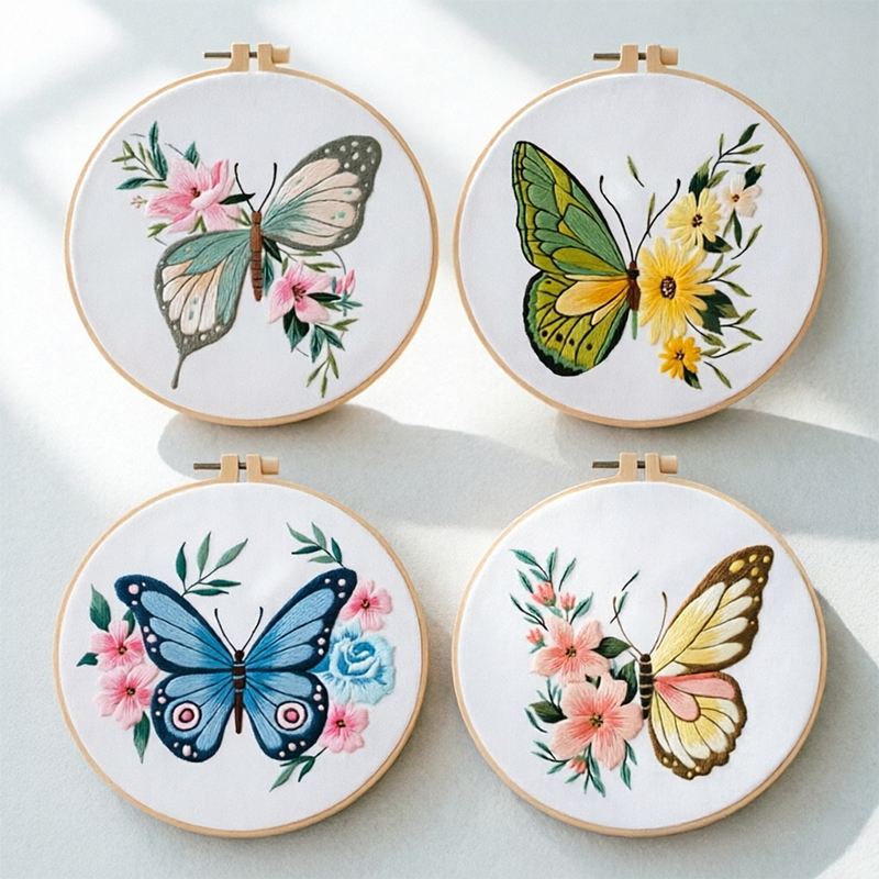 1pc 20X20CM 7.87 inch Embroide - Embroidery ulasan dan harga