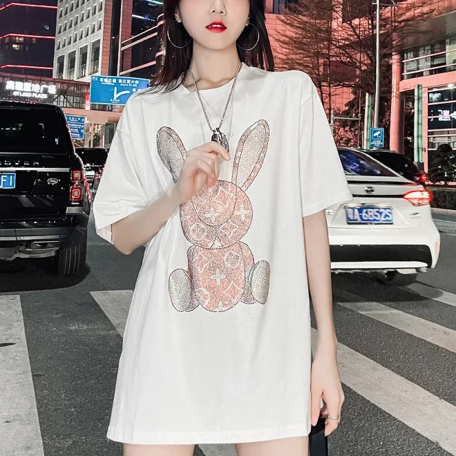 Women's Summer Casual T-Shirt: - Embroidery ulasan dan harga