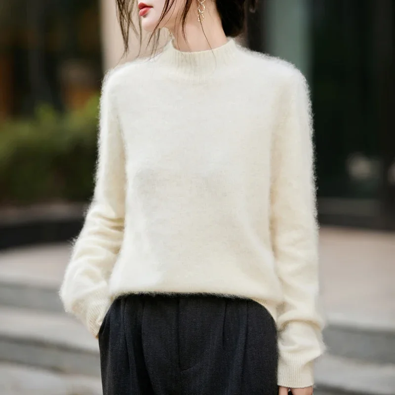 100% Wool Women's Fluffy High  - Embroidery ulasan dan harga