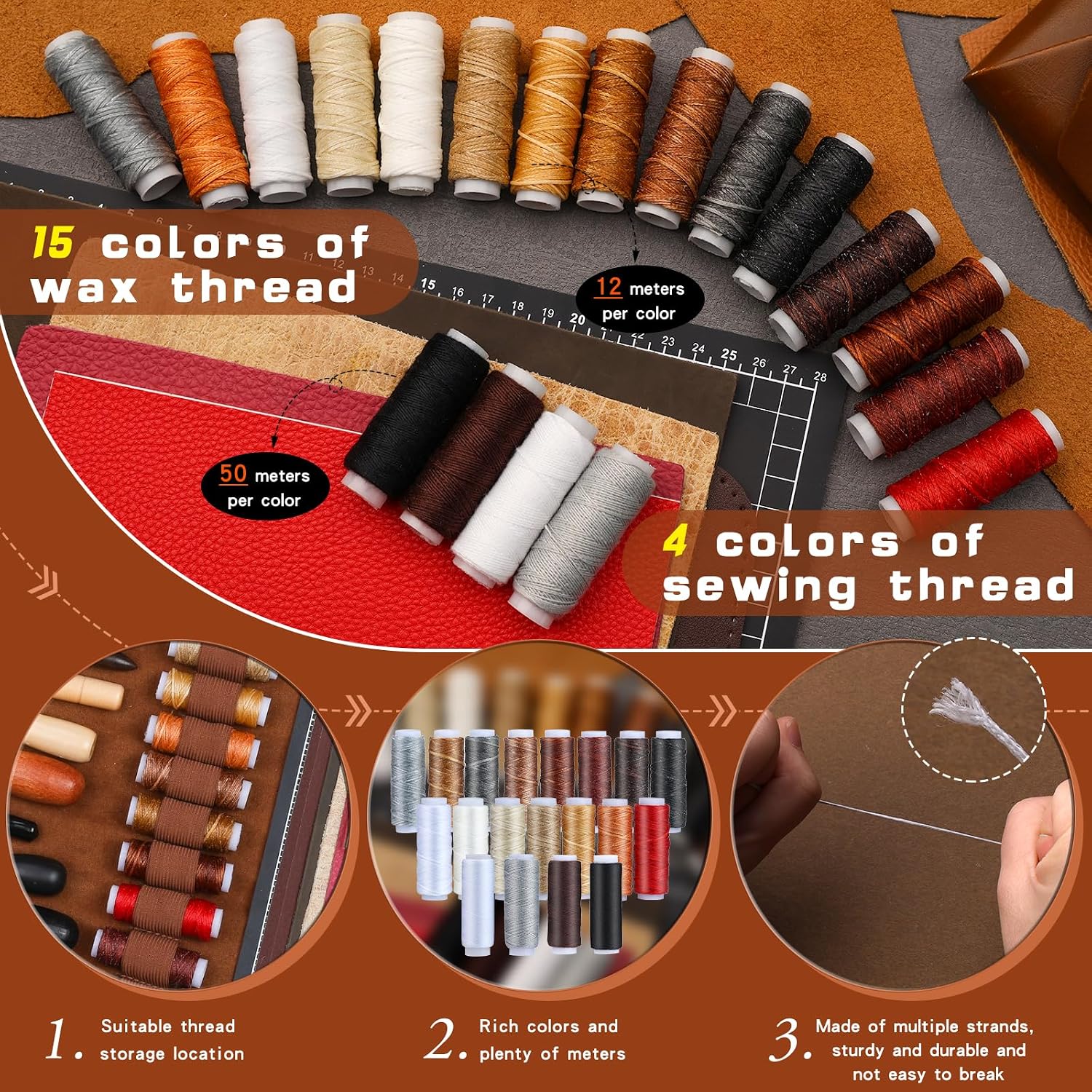 Leather Tooling Kit Leather Cr - Sewing ulasan dan harga