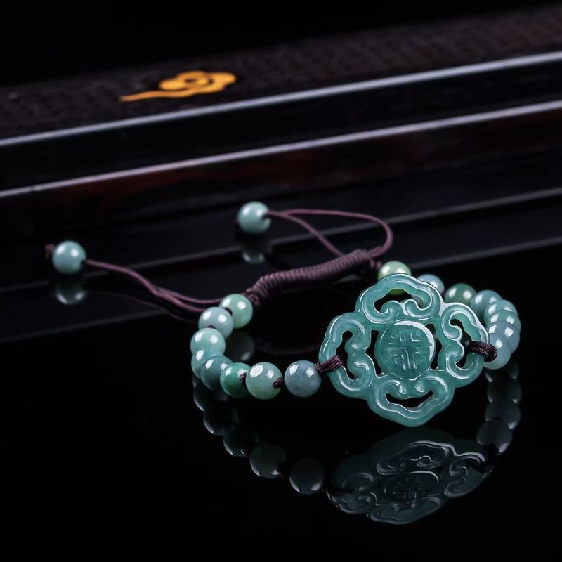 Natural Jadeite A-grade Bracel - Beading ulasan dan harga
