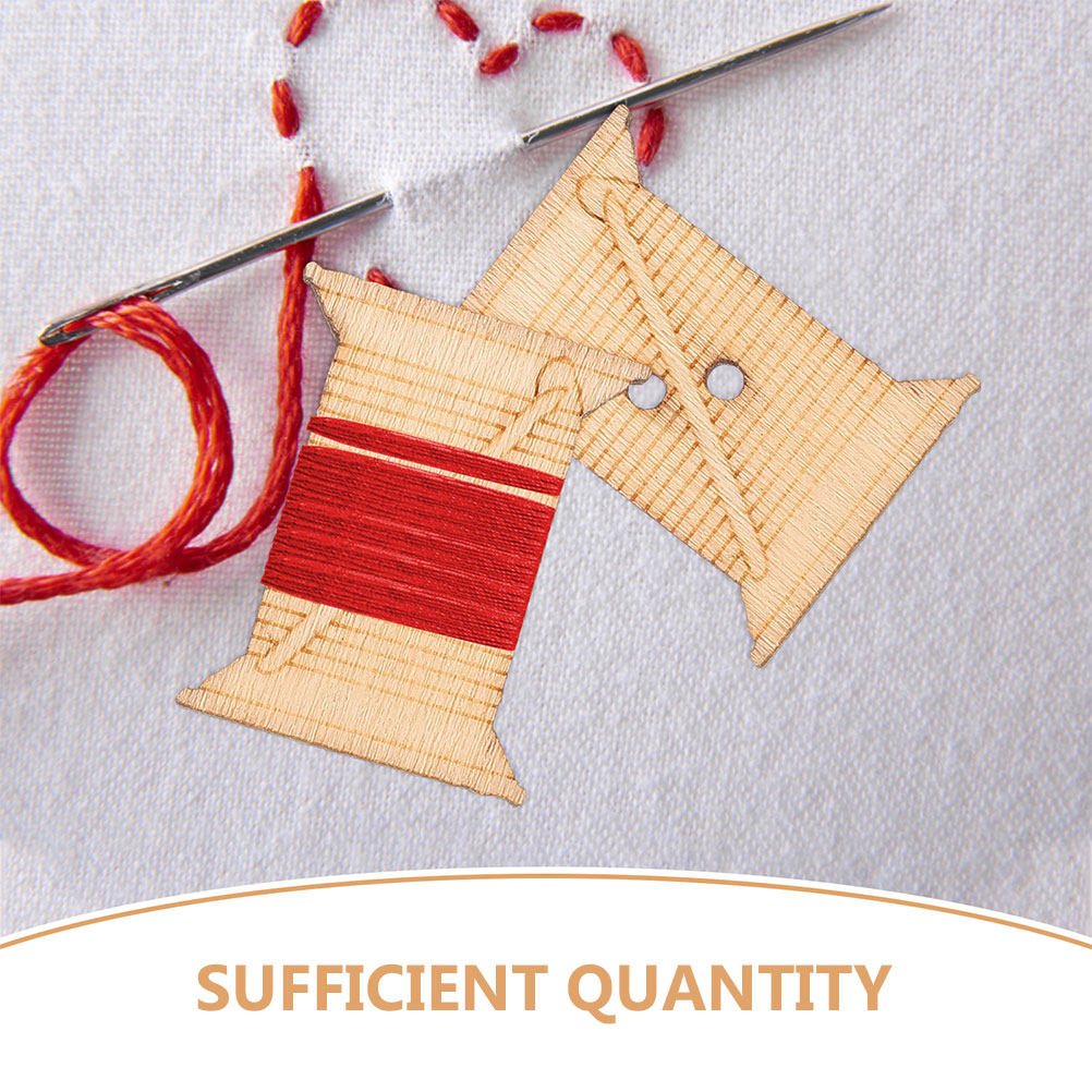 100Pcs Wooden Embroidery Floss - Cotton Embroidery Thread Skeins ulasan dan harga