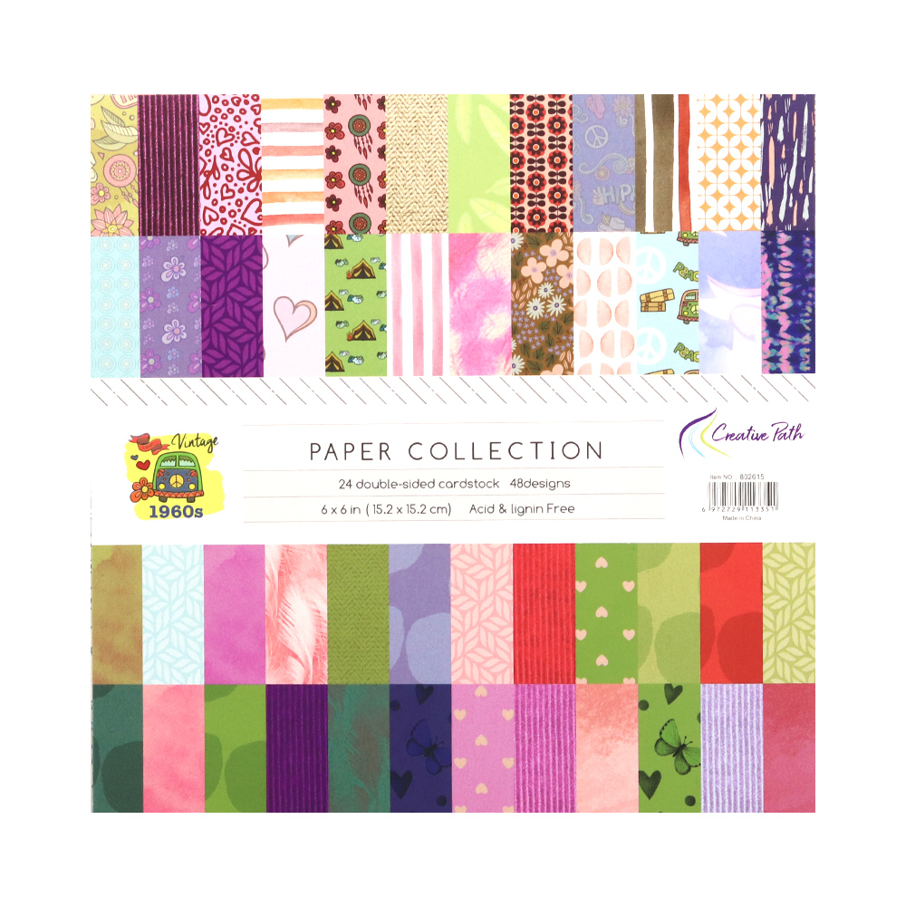 Creative Path 1960s Vintage Fl - Vintage Junk Journal Scrapbooking Paper ulasan dan harga