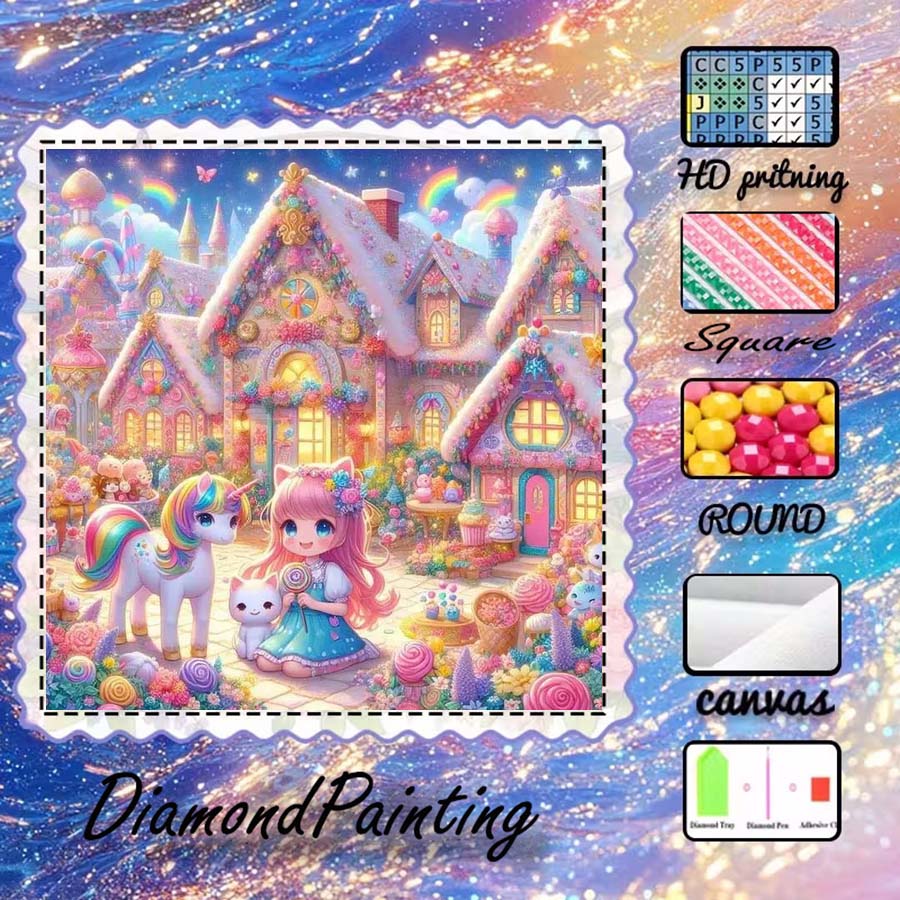 1 piece 5D DIY flocking cloth, - 5D Diamond Painting Kit Full Drill ulasan dan harga