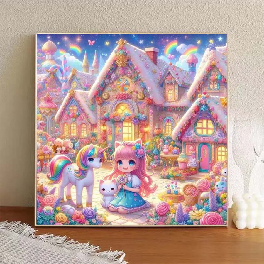 1 piece 5D DIY flocking cloth, - 5D Diamond Painting Kit Full Drill ulasan dan harga