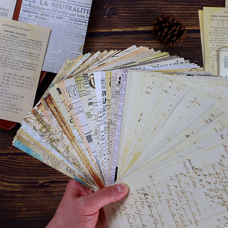 30 Pcs Old Map Flower Letters  - Vintage Junk Journal Scrapbooking Paper ulasan dan harga
