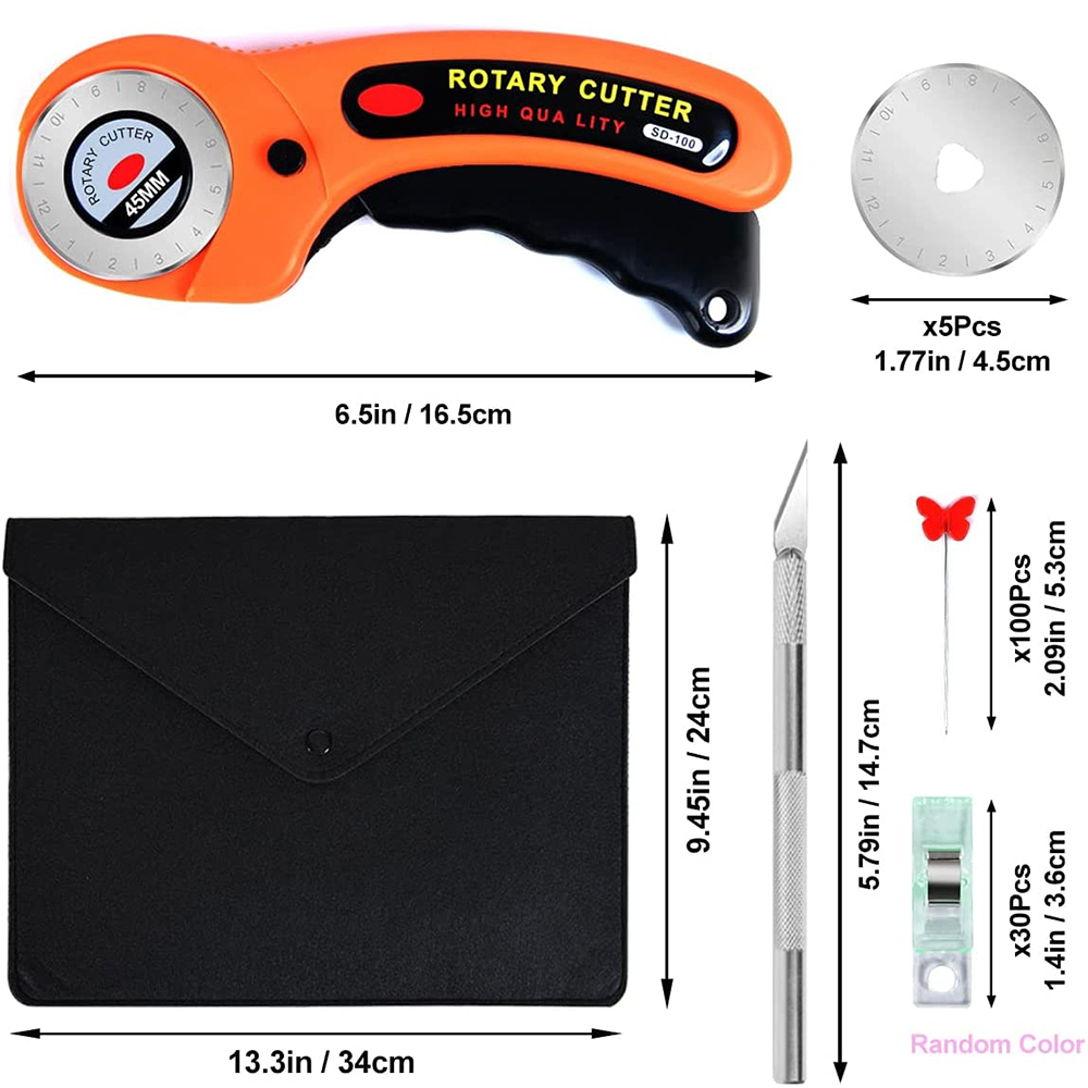 147Pcs Rotary Cutter Kit 45mm  - Rotary Cutter For Fabric 45Mm ulasan dan harga