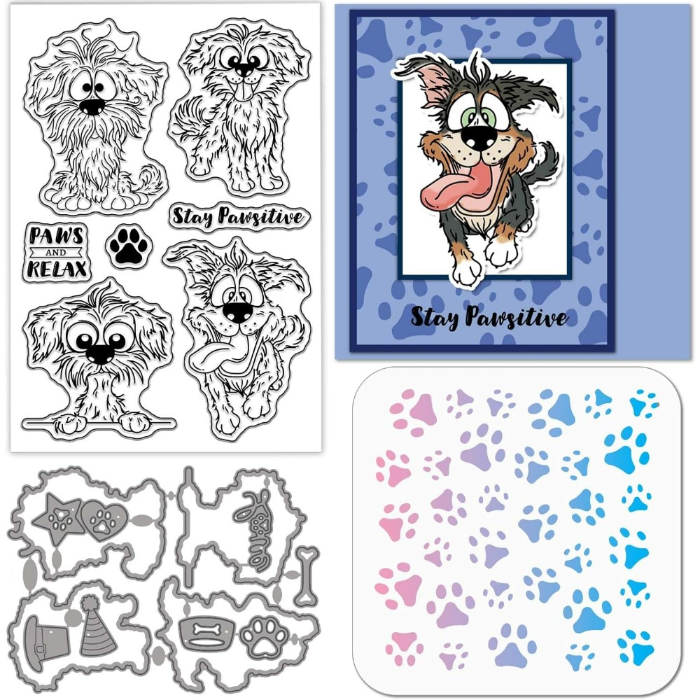 Comic Dog Clear Silicone Stamp - Clear Silicone Stamps For Card Making ulasan dan harga
