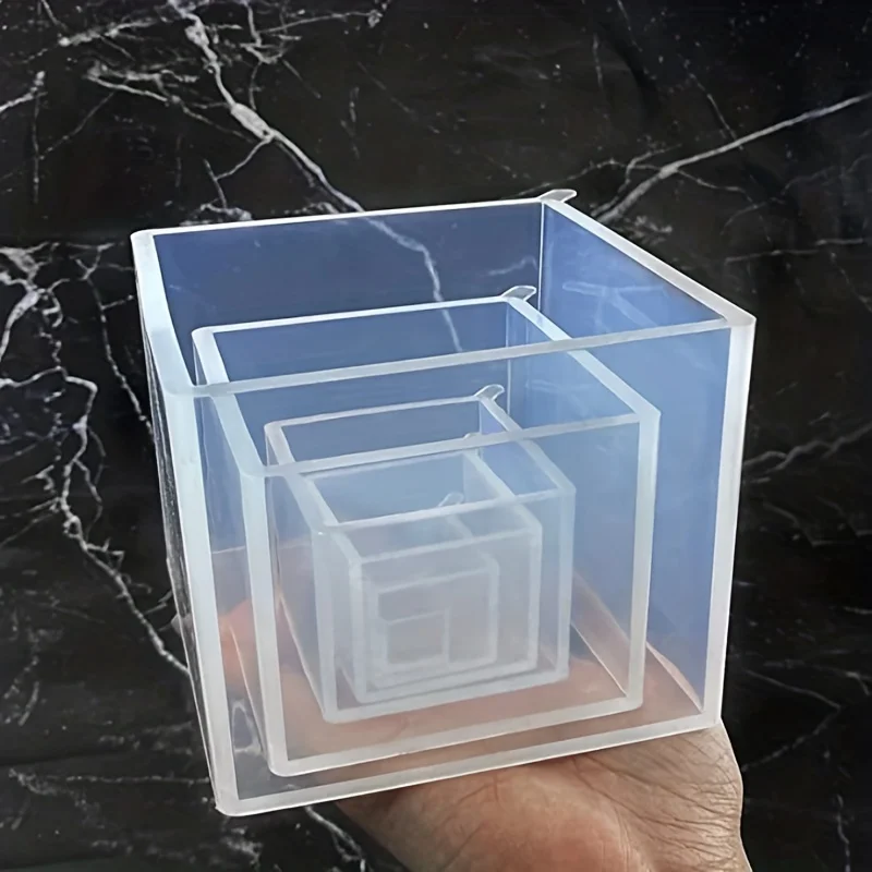 5 pcs Square Resin Mold Silico - Silicone Epoxy Resin Molds Set ulasan dan harga