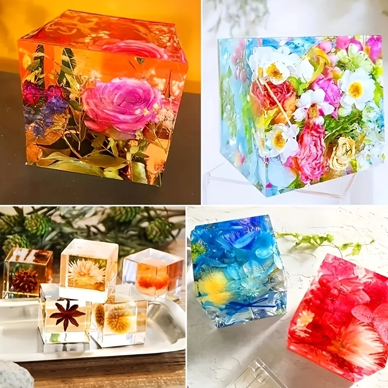5 pcs Square Resin Mold Silico - Silicone Epoxy Resin Molds Set ulasan dan harga