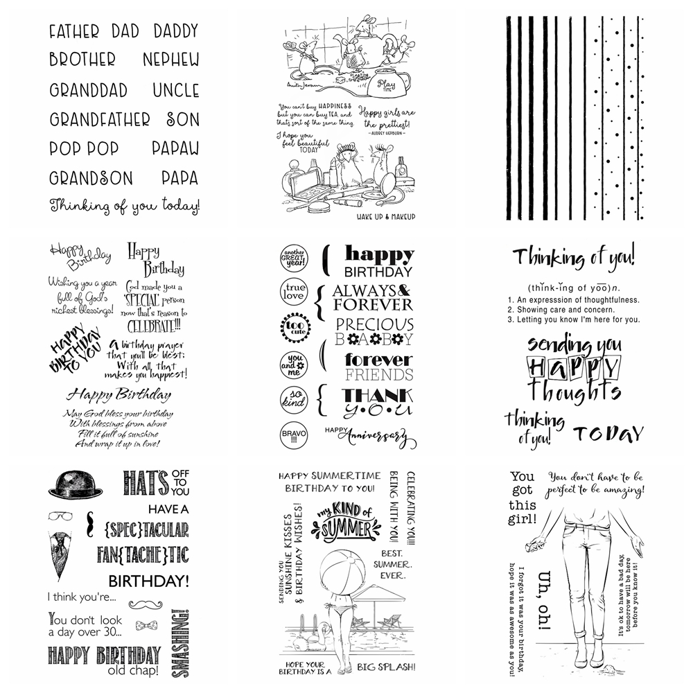 Savvy Sentiments Phrase Clear  - Clear Silicone Stamps For Card Making ulasan dan harga