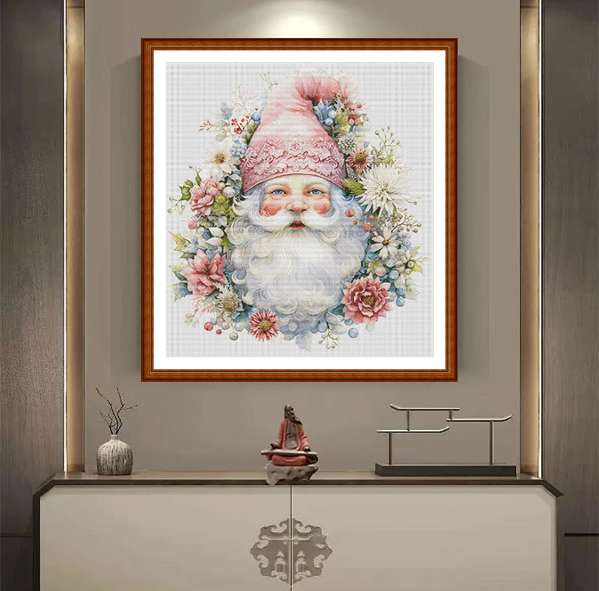 [ZZ4491- Flower Ball Dwarf] DI - Cross Stitch Stamped Kits Beginners ulasan dan harga