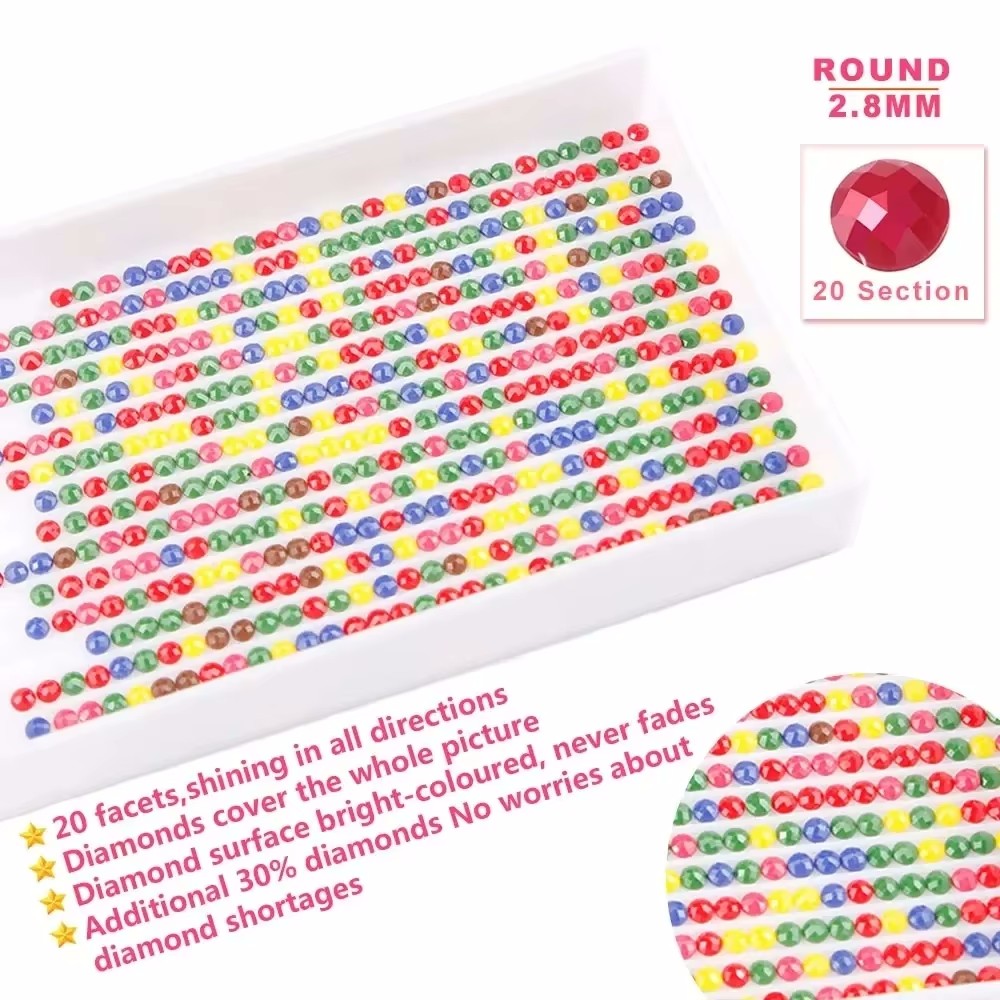 5D Full Round Diamond Painting - 5D Diamond Painting Kit Full Drill ulasan dan harga