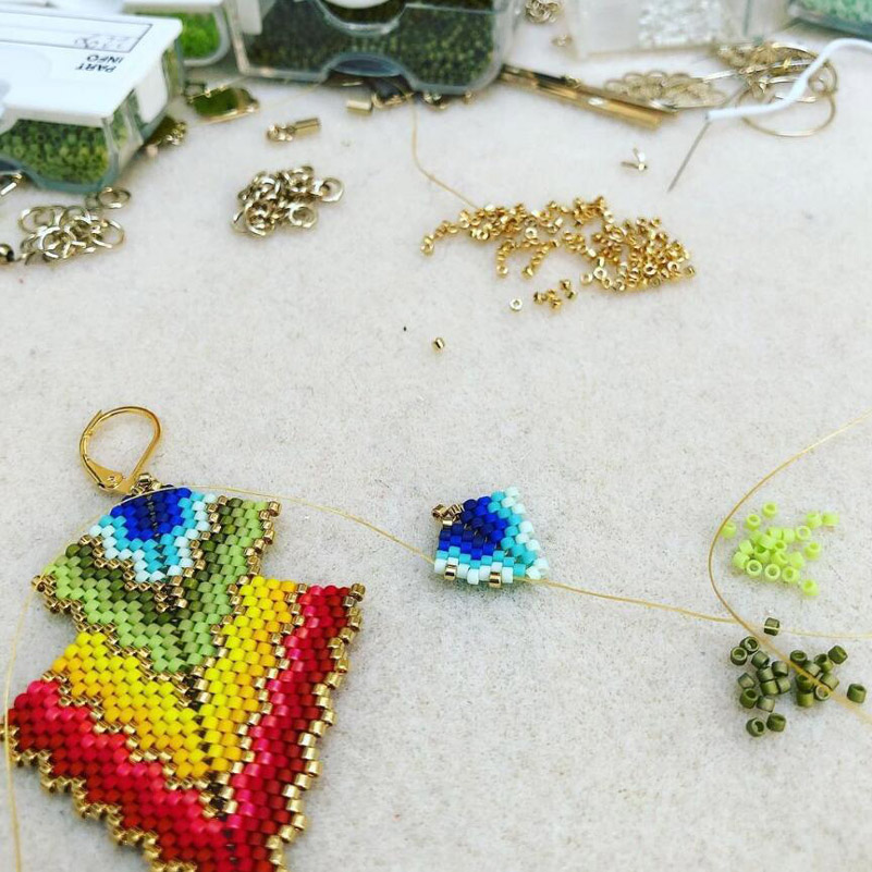 MKU Glass  Beadss 1200Pcs Meta - Glass Seed Beads 2Mm Jewelry Making ulasan dan harga