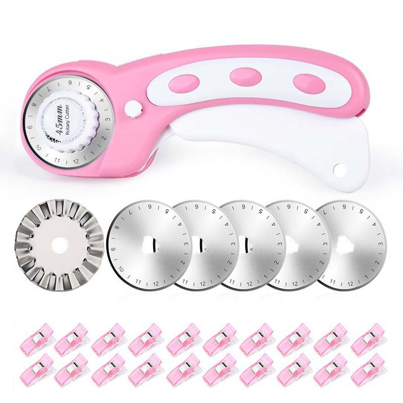 Rotary Cutter Set Pink - Quilt - Rotary Cutter For Fabric 45Mm ulasan dan harga