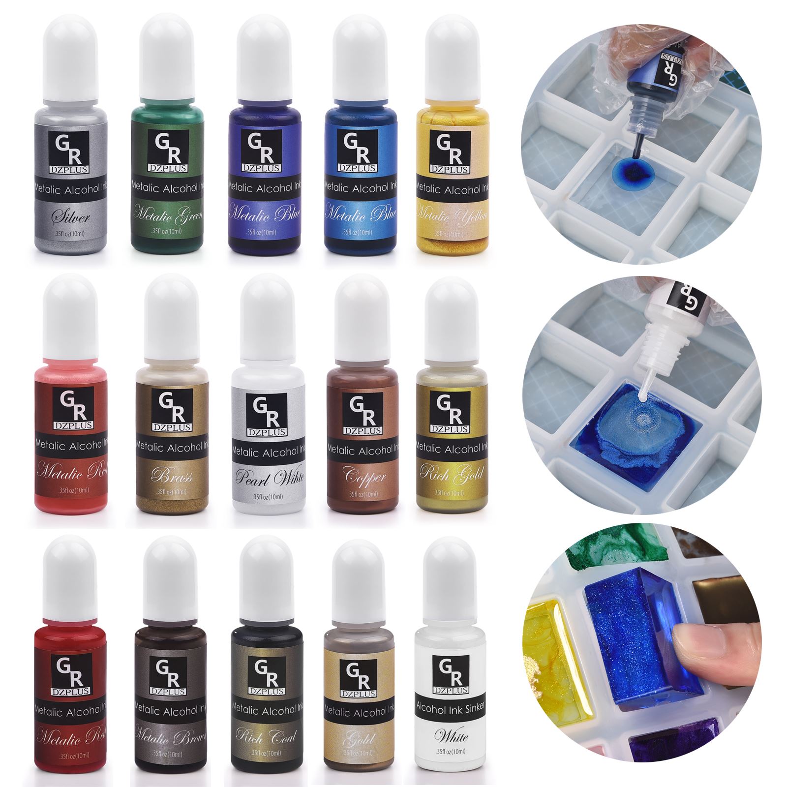 1 Set Resin Pigment Kit Art In - Silicone Epoxy Resin Molds Set ulasan dan harga