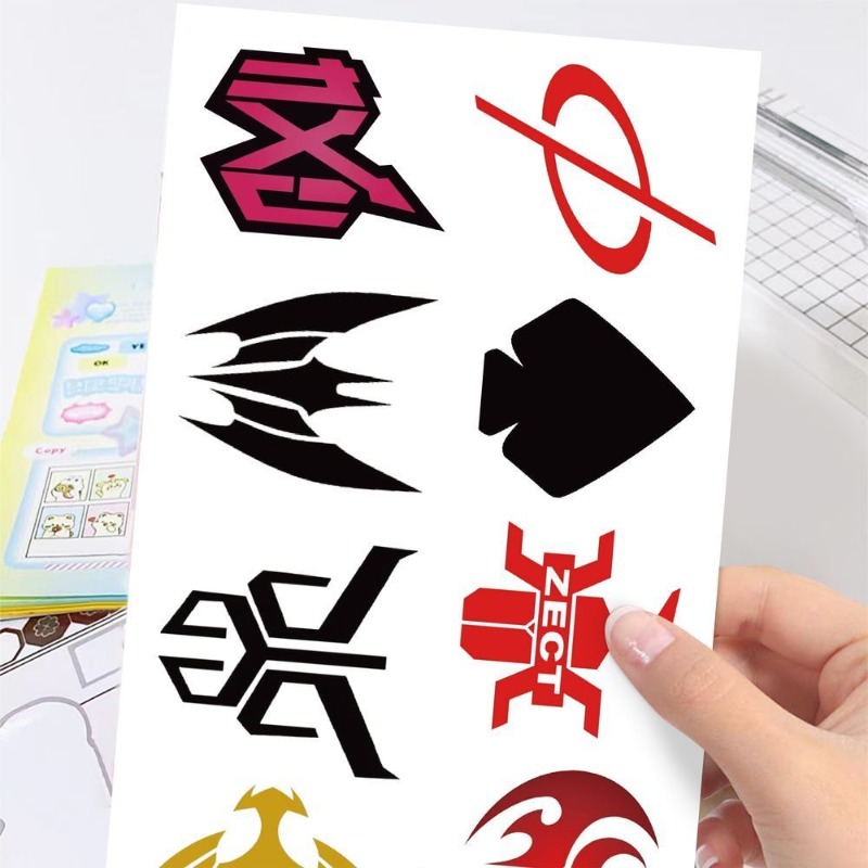 60 Sheets Kamen Rider Logo Sti - Scrapbooking ulasan dan harga