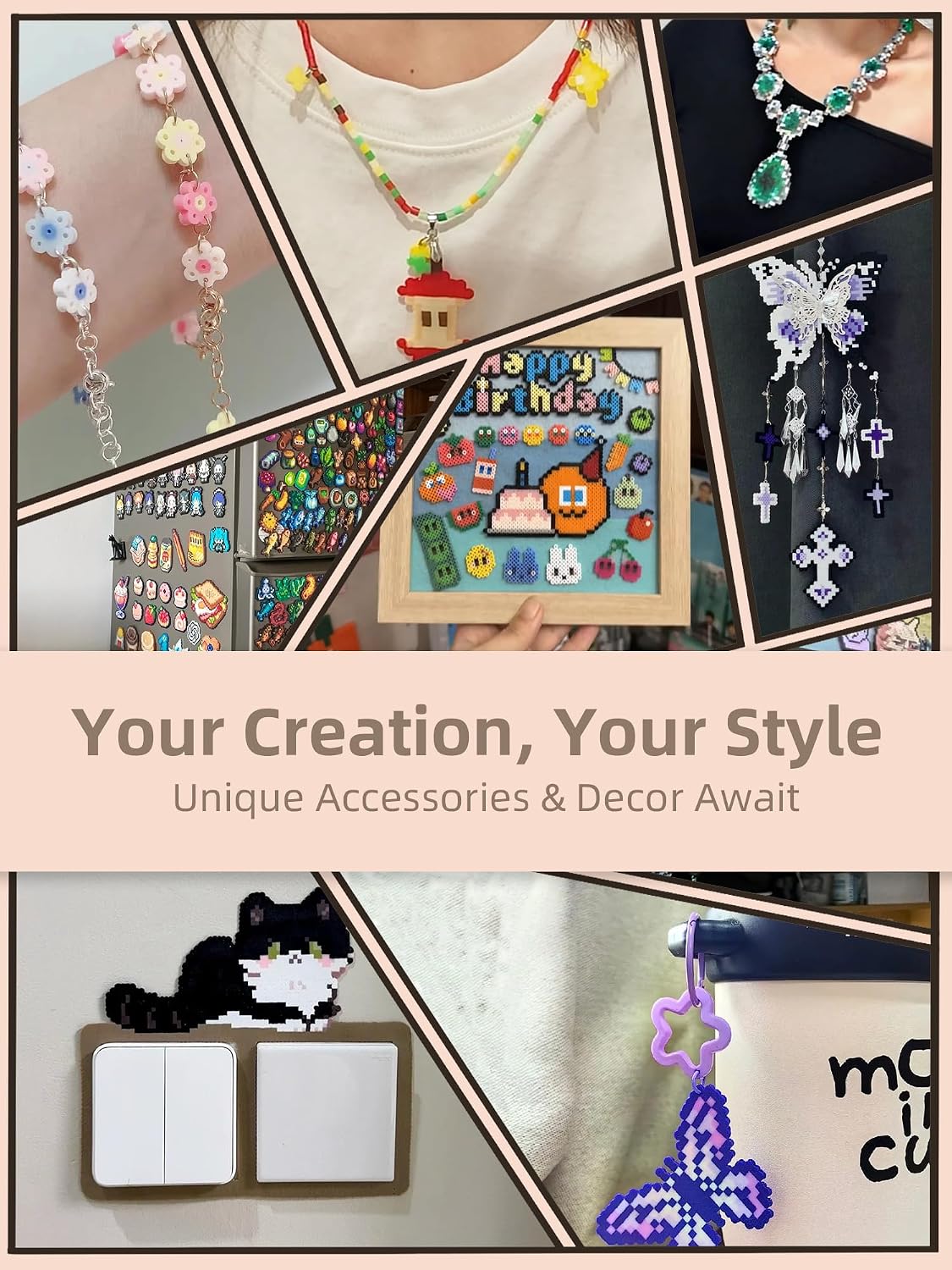 Fuse Beads Kit-Easy DIY-96 Col - Beading ulasan dan harga